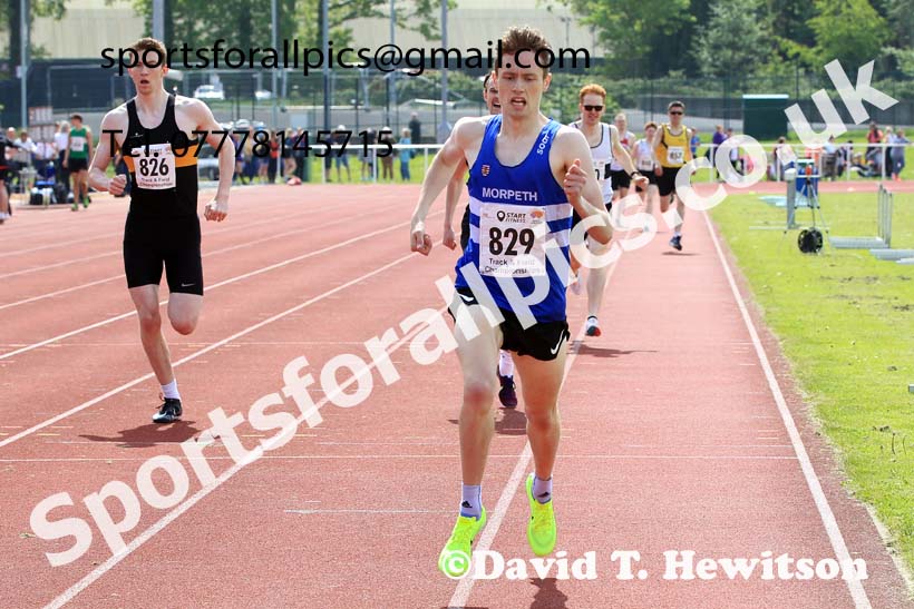 Senior Mens 800 metres, 2023 North Eastern Track and Field Champs., Middlesbrough Sports Village, Middlesbrough. Photo: David T. Hewitson/Sports for All Pics